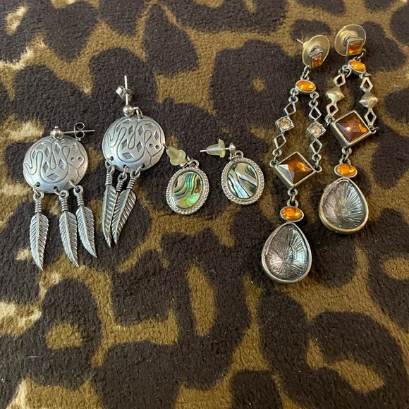 Jewelry - Cute earrings 3 pairs one price one has a snake on it